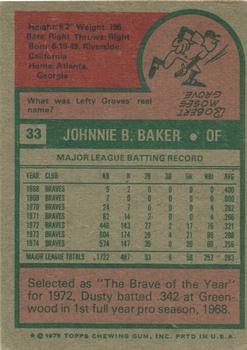 Dusty Baker  baseball card collectible - Main Image 2