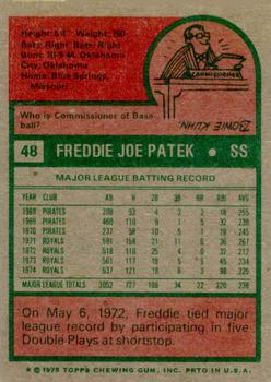 Freddie Patek  baseball card collectible - Main Image 2