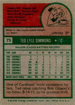 Ted Simmons  baseball card collectible - Main Image 2