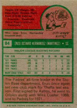 Enzo Hernandez  baseball card collectible - Main Image 2