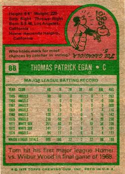 Tom Egan  baseball card collectible - Main Image 2