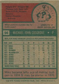 Mike Cosgrove  baseball card collectible - Main Image 2