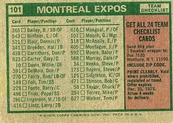 Montreal Expos / Gene Mauch  baseball card collectible - Main Image 2