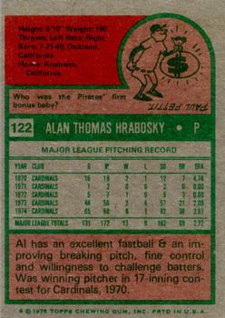 Al Hrabosky  baseball card collectible - Main Image 2