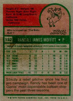 Randy Moffitt  baseball card collectible - Main Image 2