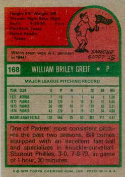Bill Greif  baseball card collectible - Main Image 2
