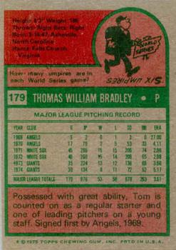 Tom Bradley  baseball card collectible - Main Image 2