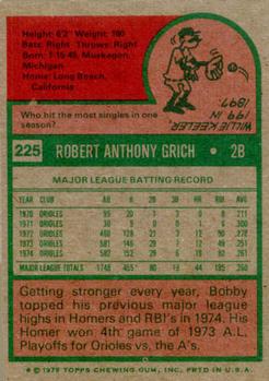 Bob Grich  baseball card collectible - Main Image 2
