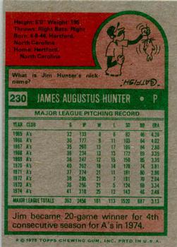 Jim Hunter  baseball card collectible - Main Image 2