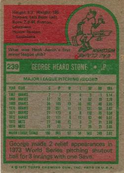 George Stone  baseball card collectible - Main Image 2