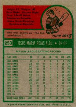Jesus Alou  baseball card collectible - Main Image 2