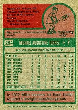 Mike Torrez  baseball card collectible - Main Image 2