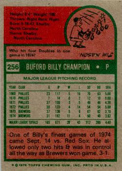 Billy Champion  baseball card collectible - Main Image 2