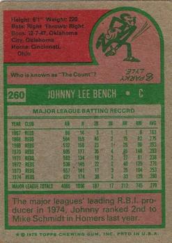 Johnny Bench  baseball card collectible - Main Image 2