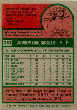 Andy Hassler  baseball card collectible - Main Image 2