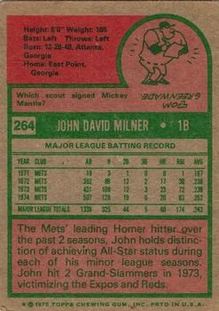 John Milner  baseball card collectible - Main Image 2