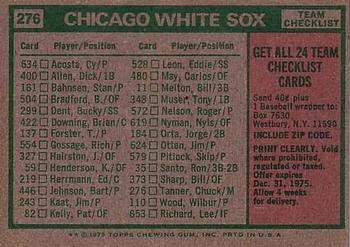 Chicago White Sox / Chuck Tanner  baseball card collectible - Main Image 2