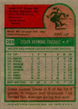 Steve Foucault  baseball card collectible - Main Image 2