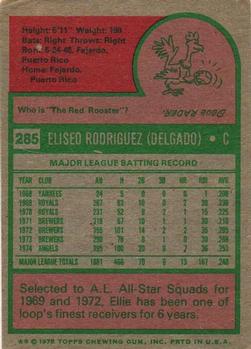 Ellie Rodriguez  baseball card collectible - Main Image 2