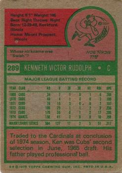 Ken Rudolph  baseball card collectible - Main Image 2