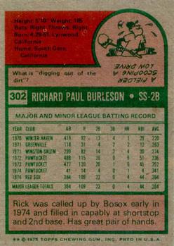 Rick Burleson  baseball card collectible - Main Image 2
