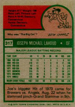 Joe Lahoud  baseball card collectible - Main Image 2