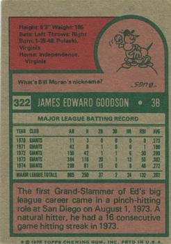 Ed Goodson  baseball card collectible - Main Image 2