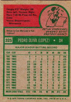 Tony Oliva  baseball card collectible - Main Image 2