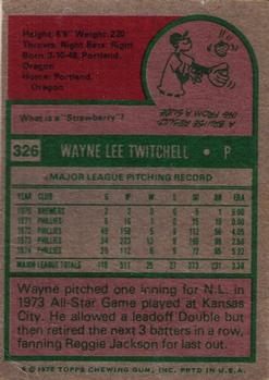 Wayne Twitchell  baseball card collectible - Main Image 2