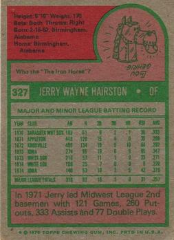 Jerry Hairston  baseball card collectible - Main Image 2