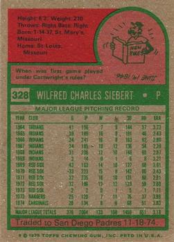 Sonny Siebert  baseball card collectible - Main Image 2