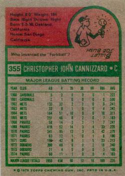 Chris Cannizzaro  baseball card collectible - Main Image 2