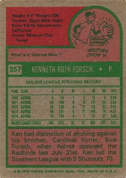 Ken Forsch  baseball card collectible - Main Image 2