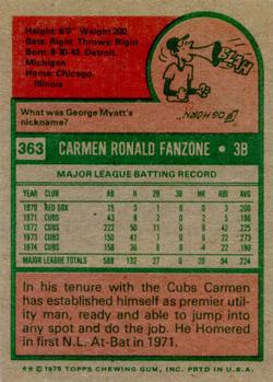 Carmen Fanzone  baseball card collectible - Main Image 2