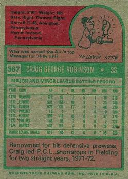 Craig Robinson  baseball card collectible - Main Image 2