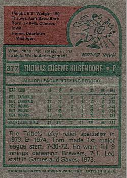 Tom Hilgendorf  baseball card collectible - Main Image 2