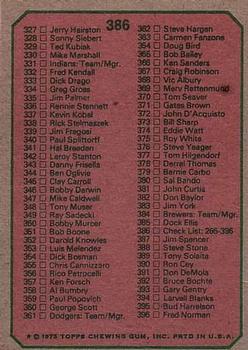 Checklist: 265-396  baseball card collectible - Main Image 2