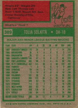 Tony Solaita  baseball card collectible - Main Image 2