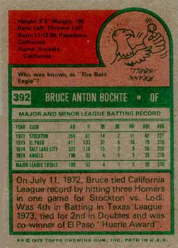 Bruce Bochte  baseball card collectible - Main Image 2