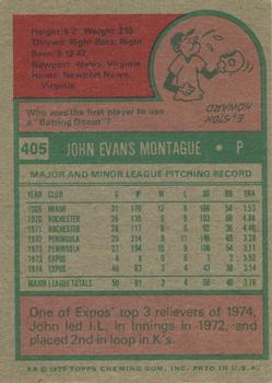 John Montague  baseball card collectible - Main Image 2