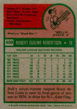 Bob Robertson  baseball card collectible - Main Image 2