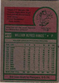 Bill Hands  baseball card collectible - Main Image 2