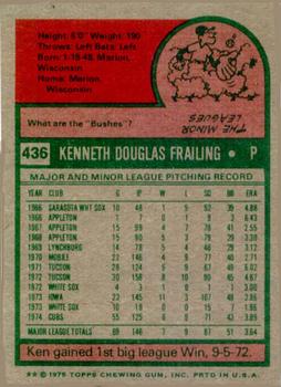 Ken Frailing  baseball card collectible - Main Image 2