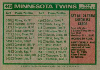 Minnesota Twins / Frank Quilici  baseball card collectible - Main Image 2