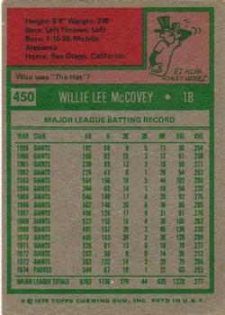 Willie McCovey  baseball card collectible - Main Image 2