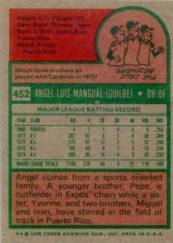Angel Mangual  baseball card collectible - Main Image 2