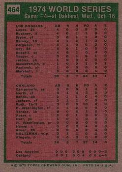 1974 World Series Game 4  baseball card collectible - Main Image 2