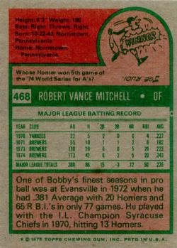 Bobby Mitchell  baseball card collectible - Main Image 2