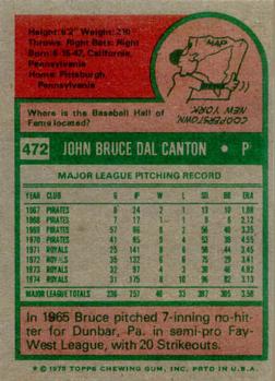 Bruce Dal Canton  baseball card collectible - Main Image 2