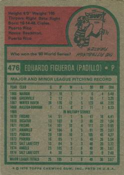 Ed Figueroa  baseball card collectible - Main Image 2